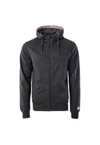 Hi-tec - Bluza męska z kapturem Hi-Tec Sabarin - ciemnoszara, Rozmiar XXL. Typ kołnierza: kaptur. Kolor: szary. Materiał: bawełna #1