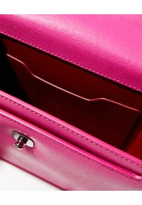OFF-WHITE - Różowa torebka 1.4 Jitney. Kolor: różowy, wielokolorowy, fioletowy. Wzór: aplikacja, gładki #5
