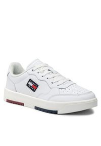 Tommy Jeans Sneakersy Basket EM0EM00899 Biały. Kolor: biały. Materiał: skóra #5