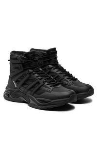 Guess Sneakersy Belluno Mid FMTBEM ELE12 Czarny. Kolor: czarny. Materiał: skóra