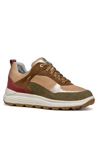 Geox Sneakersy D Spherica 4X4 B Abx D3626D 00022 CB3A8 Brązowy. Kolor: brązowy. Materiał: zamsz, skóra #7