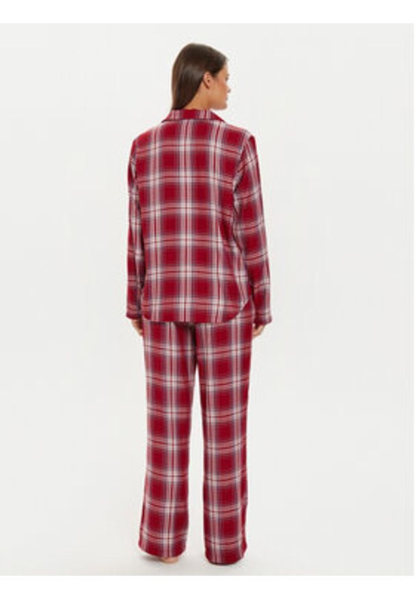 TOMMY HILFIGER - Tommy Hilfiger Piżama UW0UW05546 Czerwony Relaxed Fit. Kolor: czerwony. Materiał: syntetyk