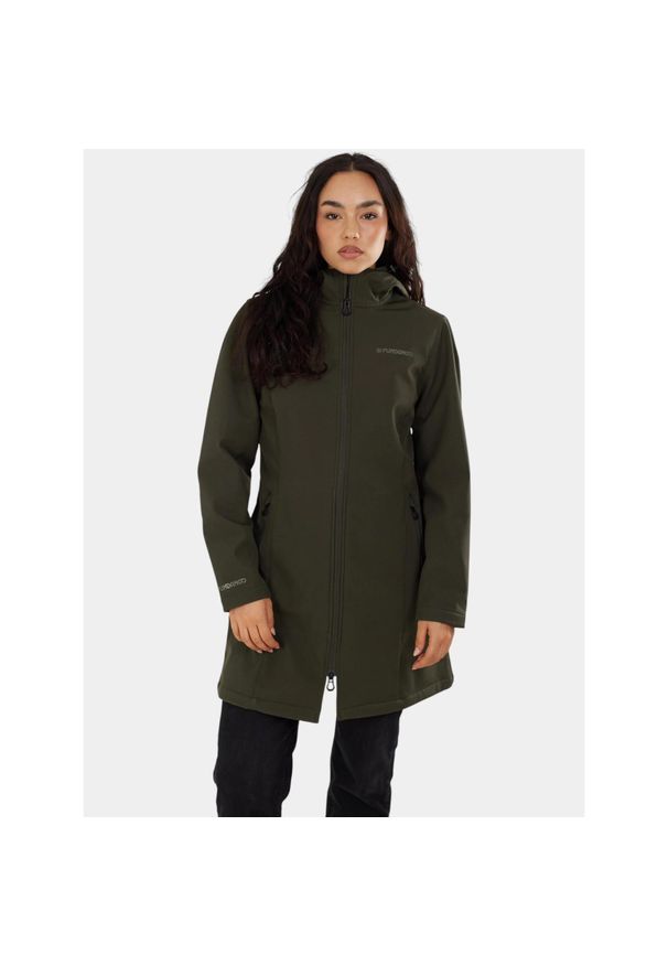 FUNDANGO - Kurtka Softshell Damska Fundango Wichita. Kolor: zielony. Materiał: softshell. Sezon: jesień, wiosna. Sport: turystyka piesza