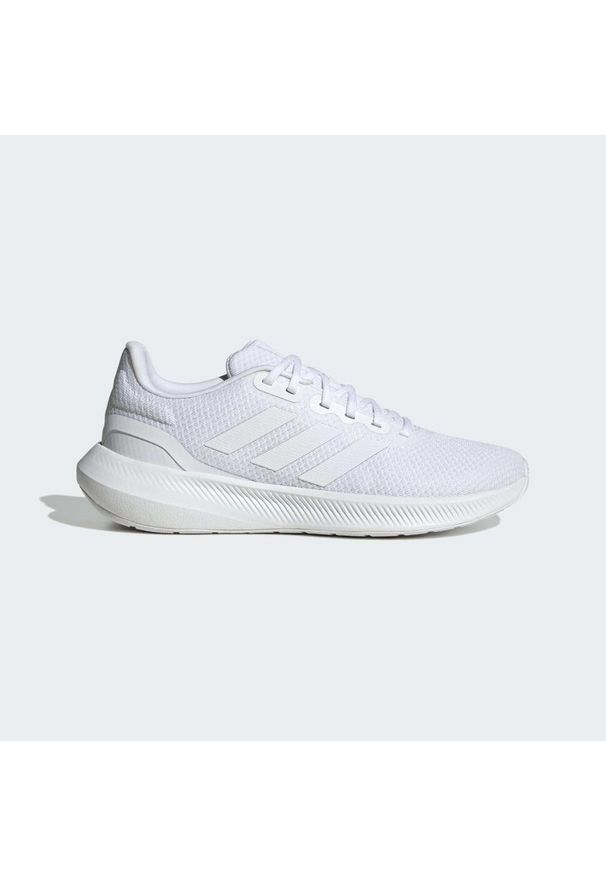 Buty do biegania męskie Adidas Runfalcon 3 Shoes. Kolor: czarny, biały, wielokolorowy. Materiał: materiał