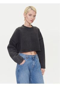 Hugo - HUGO Bluza Derissa_B 50545035 Czarny Relaxed Fit. Kolor: czarny. Materiał: bawełna