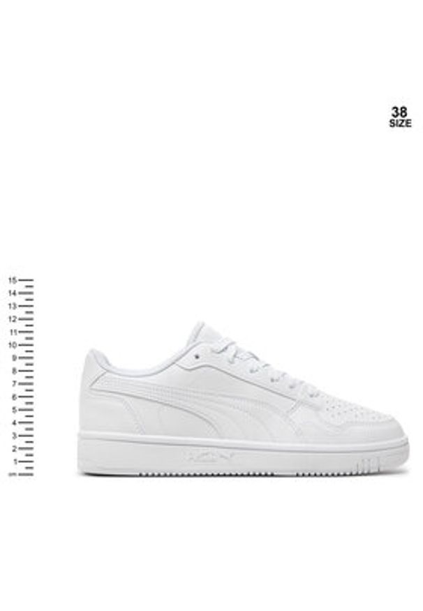 Puma Sneakersy Reb-L Jr 398993 02 Biały. Kolor: biały. Materiał: skóra