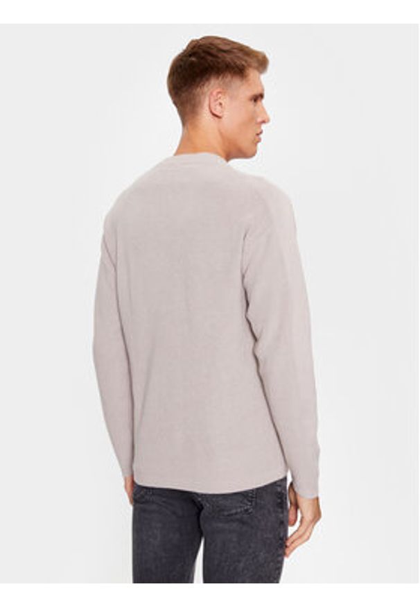 Calvin Klein Jeans Sweter J30J322460 Szary Loose Fit. Kolor: szary. Materiał: bawełna