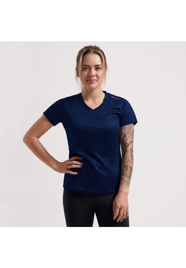 ROGELLI - Funkcjonalna koszulka damska Rogelli PROMOTION LADY. Kolor: niebieski