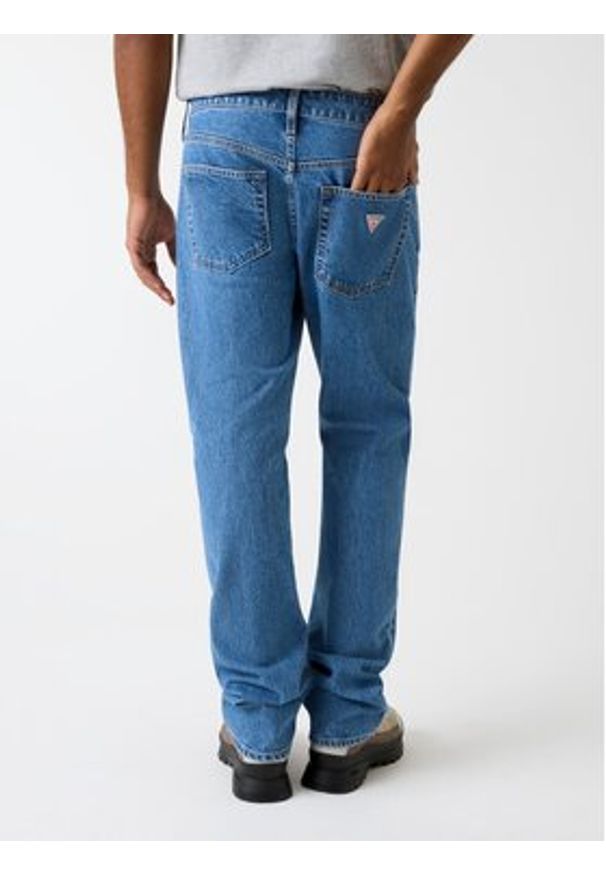 Guess Jeans Jeansy M5YA1B D633A Niebieski Straight Fit. Kolor: niebieski