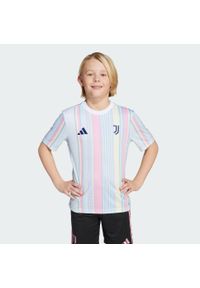 Adidas - Koszulka Juventus 25/26 Pre-Match Kids. Kolor: biały. Sport: piłka nożna