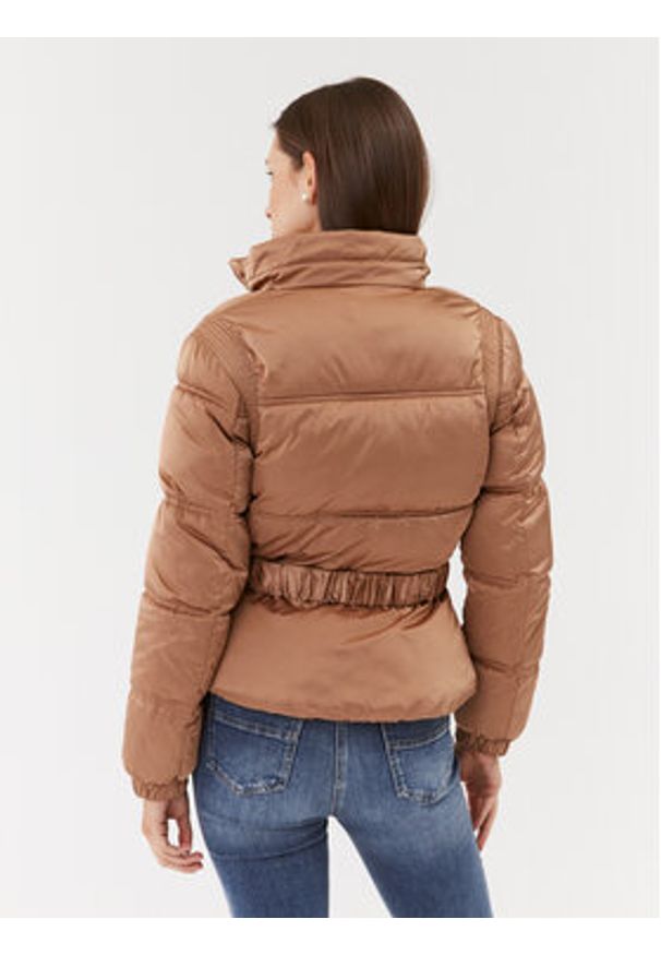 Guess Kurtka puchowa Lucia W3BL19 WEX12 Brązowy Regular Fit. Kolor: brązowy. Materiał: syntetyk