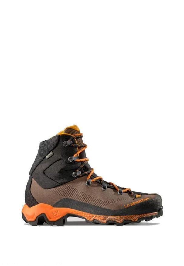 LA SPORTIVA - Buty trekkingowe męskie Aequilibrium Trek GTX. Kolor: pomarańczowy, wielokolorowy, brązowy. Materiał: skóra