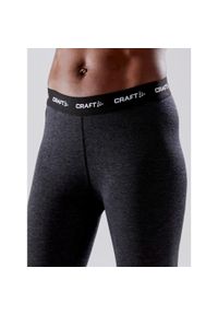 Damskie spodnie dresowe z wełny merino Craft Core. Kolor: szary, wielokolorowy, czarny. Materiał: wełna, dresówka. Sport: bieganie, fitness #2