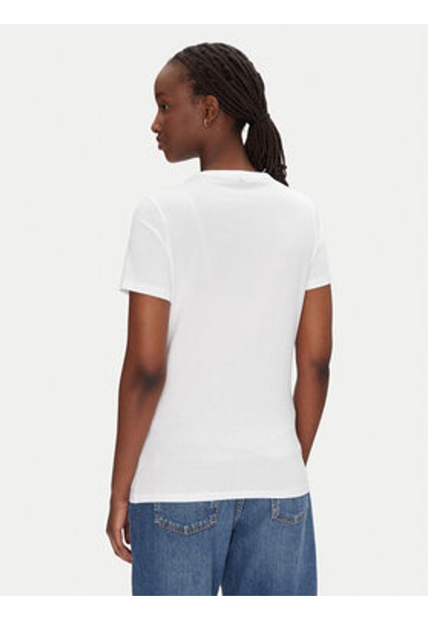 BOSS T-Shirt C_Elogo_21 50540260 Biały Slim Fit. Kolor: biały. Materiał: bawełna