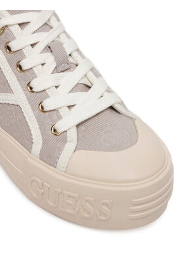 Guess Trampki FLPISS FAL12 Beżowy. Kolor: beżowy. Materiał: materiał