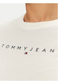 Tommy Jeans T-Shirt Linear DW0DW18398 Biały Slim Fit. Kolor: biały. Materiał: bawełna #5