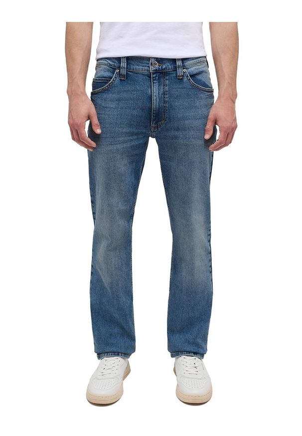 Mustang - Męskie Spodnie Jeansowe MUSTANG Tramper Straight Denim Blue 1013716 5000 583