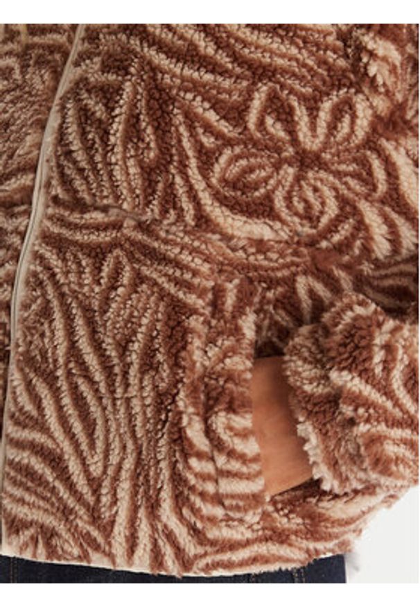 Roxy Polar Blury Cloud 236ERJPF03 Brązowy Regular Fit. Kolor: brązowy. Materiał: syntetyk