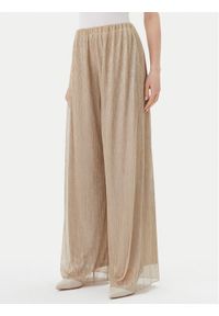 MAX&Co. Spodnie materiałowe Raiment 2516781033200 Złoty Wide Leg. Kolor: złoty. Materiał: syntetyk