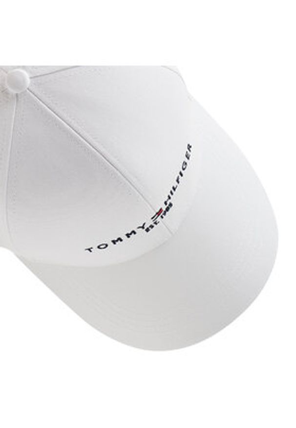 TOMMY HILFIGER - Tommy Hilfiger Czapka z daszkiem Th Established Cap AM0AM07352 Biały. Kolor: biały. Materiał: materiał