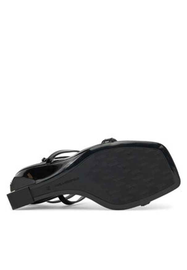 Karl Lagerfeld - KARL LAGERFELD Sandały Waverly KL34612 Czarny. Kolor: czarny. Materiał: skóra