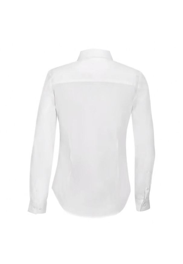 SOL'S - Damska Koszulka Z Długim Rękawem Blake Stretch Shirt. Okazja: na co dzień. Kolor: biały. Długość rękawa: długi rękaw. Długość: długie. Styl: casual