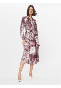 Imperial Sukienka codzienna A9990005Q Bordowy Regular Fit. Okazja: na co dzień. Kolor: czerwony. Materiał: syntetyk. Typ sukienki: proste. Styl: casual
