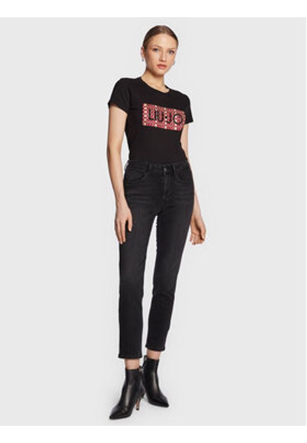 Liu Jo T-Shirt WA3467 JS923 Czarny Regular Fit. Kolor: czarny. Materiał: bawełna