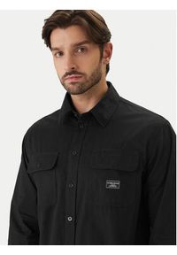 Guess Jeans Koszula M6RH60 WJ921 Czarny Boxy Fit. Kolor: czarny. Materiał: bawełna #3