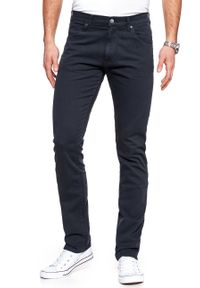 Wrangler - WRANGLER SPODNIE MĘSKIE LARSTON NAVY WASHED W18SHD49I. Materiał: materiał #7