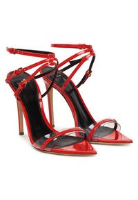 Elisabetta Franchi Sandały SA49L61E2 Czerwony. Kolor: czerwony. Materiał: skóra #4