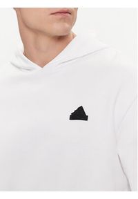 Adidas - adidas Bluza Future Icons 3-Stripes Hoodie IC6720 Biały Regular Fit. Kolor: biały. Materiał: bawełna #6