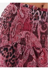 Guess Spódnica mini Brigida W3YD56 WDW52 Różowy Regular Fit. Kolor: różowy. Materiał: syntetyk #3