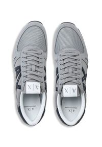 Sneakersy męskie szare Armani Exchange XUX017 XCC68 K668. Kolor: szary