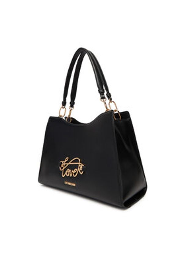 Love Moschino - LOVE MOSCHINO Torebka JC4261PP0MKG0000 Czarny. Kolor: czarny. Materiał: skórzane