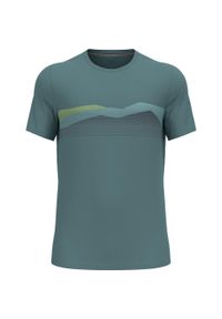 Odlo - Koszulka z krótkim rękawem męska ODLO F-Dry Ridgeline T-Shirt Crew Neck s/s. Kolor: niebieski. Długość rękawa: krótki rękaw. Długość: krótkie