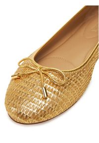 Lauren Ralph Lauren - LAUREN RALPH LAUREN Baleriny 802956767001 Złoty. Kolor: złoty. Materiał: skóra #5