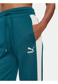 Puma Spodnie dresowe Iconic T7 627996 Zielony Straight Leg. Kolor: zielony. Materiał: bawełna #3