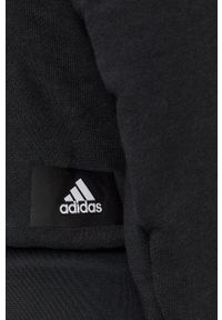 adidas Performance Bluza H24080 damska kolor czarny z kapturem z nadrukiem. Typ kołnierza: kaptur. Kolor: czarny. Wzór: nadruk #3
