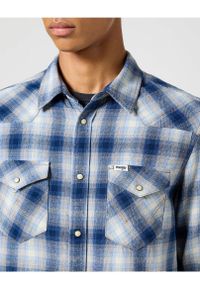 Wrangler - MĘSKA KOSZULA KRATA WRANGLER WESTERN SHIRT BLUE SHADOW 112357398 #5