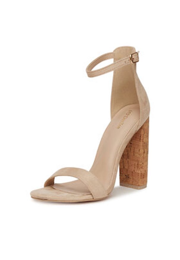 DeeZee Sandały WX14340-S-1AP Beżowy. Kolor: beżowy. Materiał: skóra