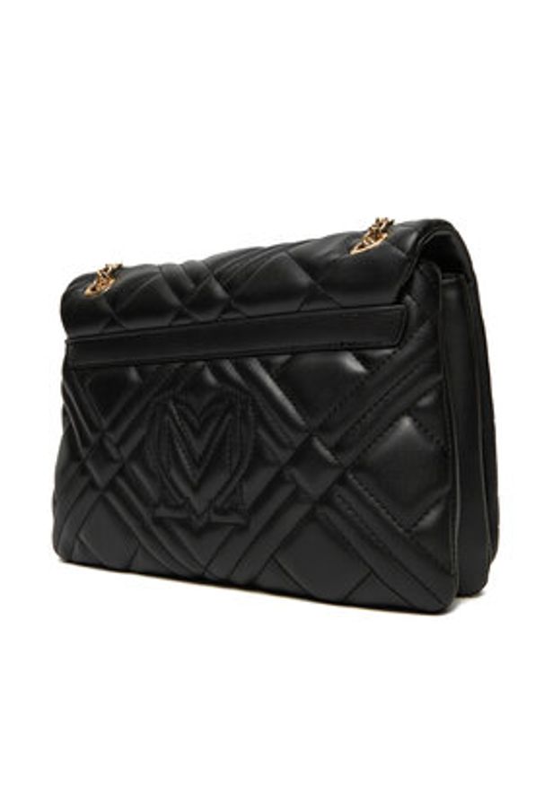 Love Moschino - LOVE MOSCHINO Torebka JC4153PP1MLA0000 Czarny. Kolor: czarny. Materiał: skórzane