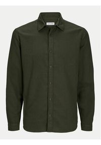 Jack & Jones - Jack&Jones Koszula Joshua 12258429 Zielony Slim Fit. Kolor: zielony. Materiał: syntetyk, bawełna #7