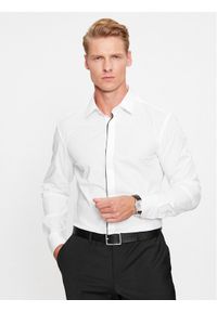 BOSS - Boss Koszula H-HANK-Party2-221 50503240 Biały Slim Fit. Kolor: biały. Materiał: bawełna