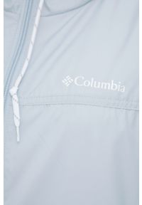 columbia - Columbia kurtka outdoorowa Flash Challenger. Kolor: niebieski. Materiał: materiał, włókno. Wzór: ze splotem #5