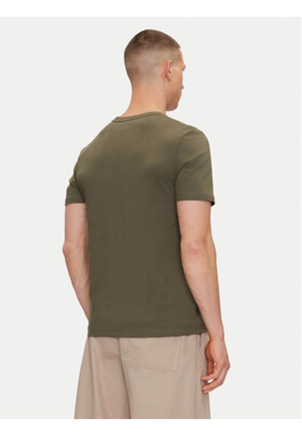 Timberland T-Shirt TB0A5WQQ Zielony Regular Fit. Kolor: zielony. Materiał: bawełna