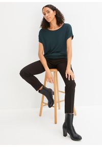 bonprix - T-shirt z miękkiej mieszanki wiskozy. Kolor: zielony. Materiał: wiskoza #3