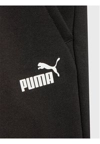 Puma Spodnie dresowe Essentials Logo 586973 Czarny Regular Fit. Kolor: czarny. Materiał: syntetyk, bawełna #3
