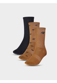 4f - 4F Skarpetki casual za kostkę (3-pack) chłopięce - multikolor 35-37. Kolor: wielokolorowy. Materiał: włókno, materiał, poliamid, bawełna