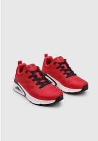 skechers - Tenisówki Skechers Model Tres-air Uno Kolor Czerwony. Kolor: czerwony. Materiał: guma, materiał, tkanina, syntetyk. Sport: turystyka piesza